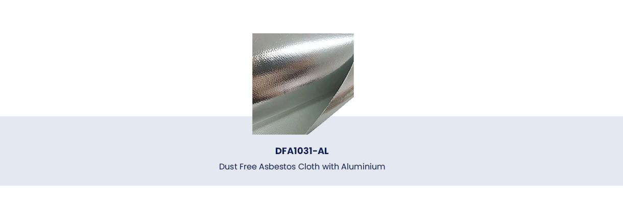 Dust Free Asbestos Cloth with Aluminium